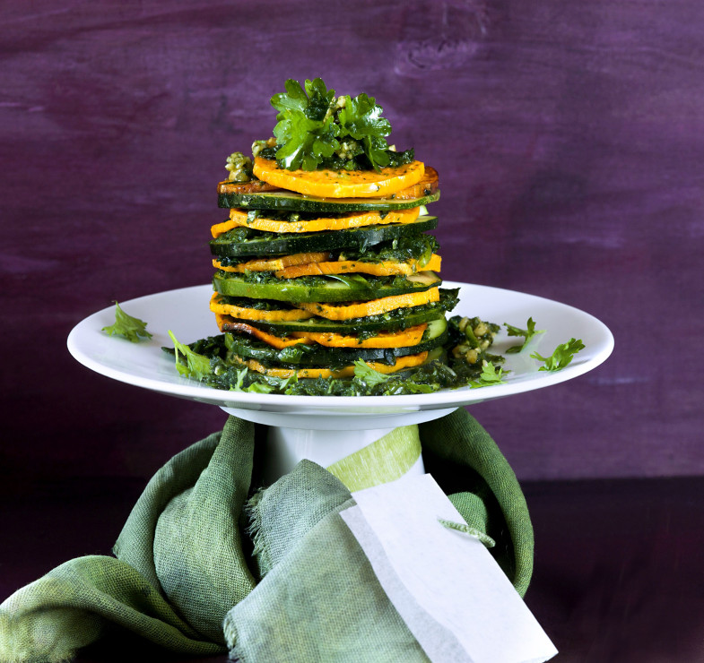 Cukinia zapiekana z ziołowym sosem