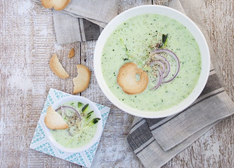 Chłodnik z ogórkiem i rzodkiewką