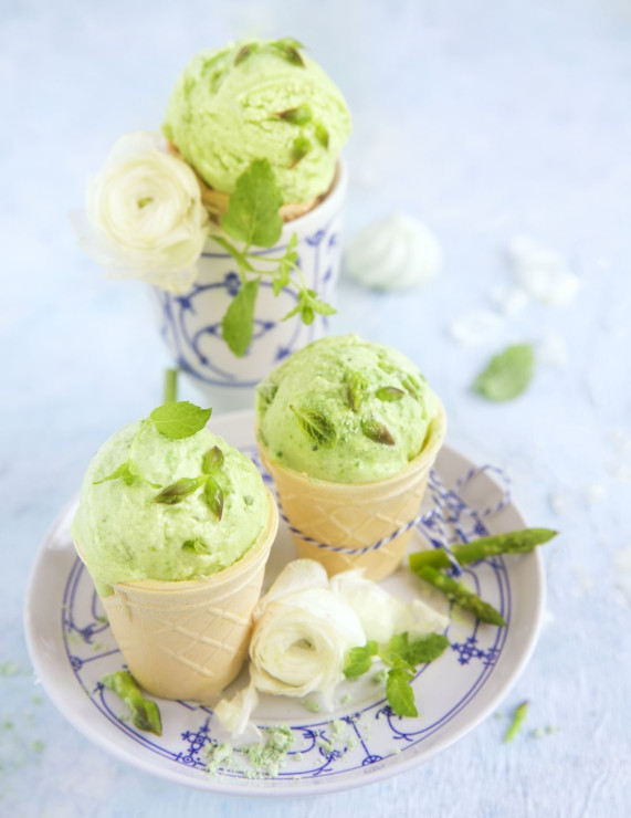 Lody szparagowo-miętowe
