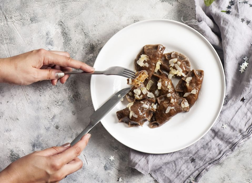 Pierogi w cieście grzybowym