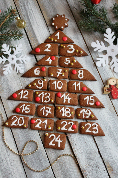 Piernikowy kalendarz adwentowy