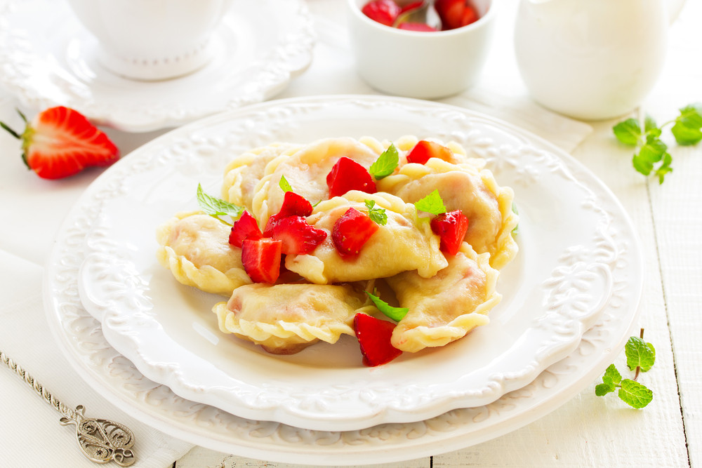 Pierogi ze truskawkami