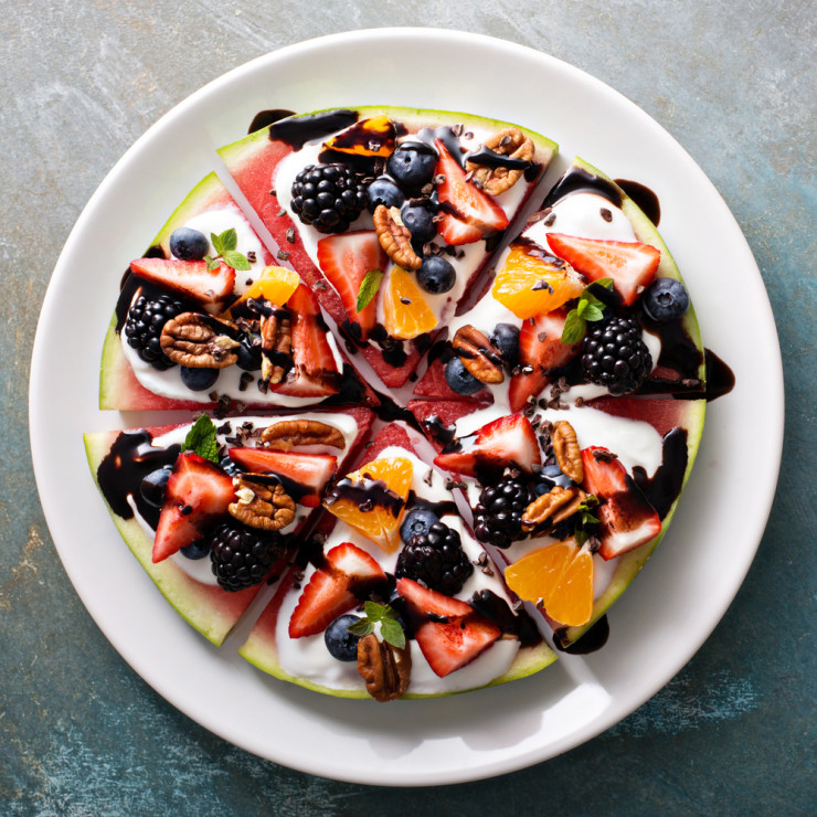 Pizza z arbuza na słodko