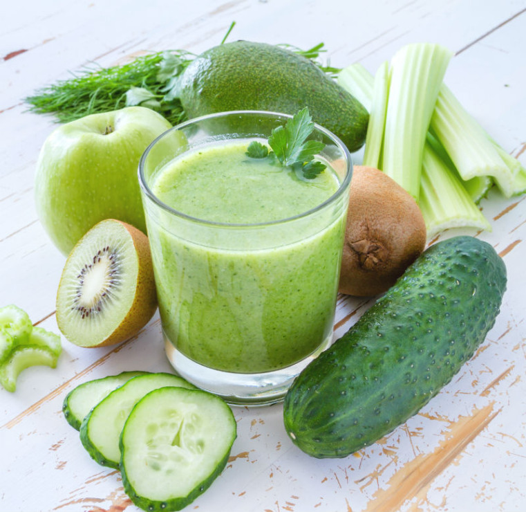 Zielony koktajl z kiwi