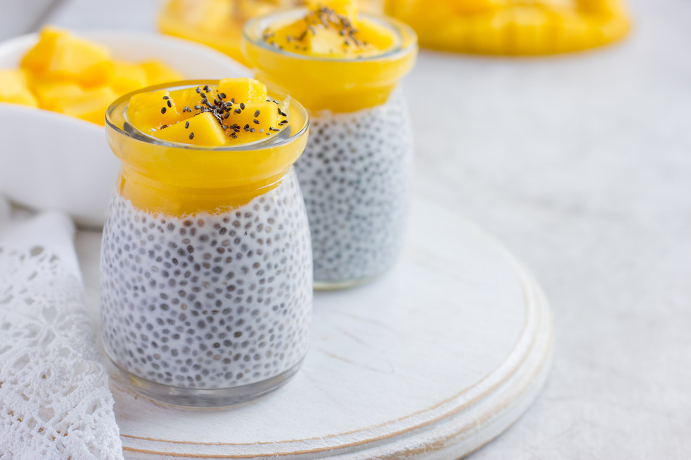 4. Pudding chia z mango