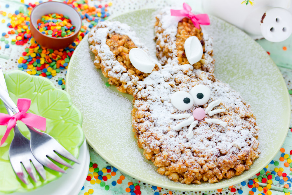 Królik z owsianego ciasteczka