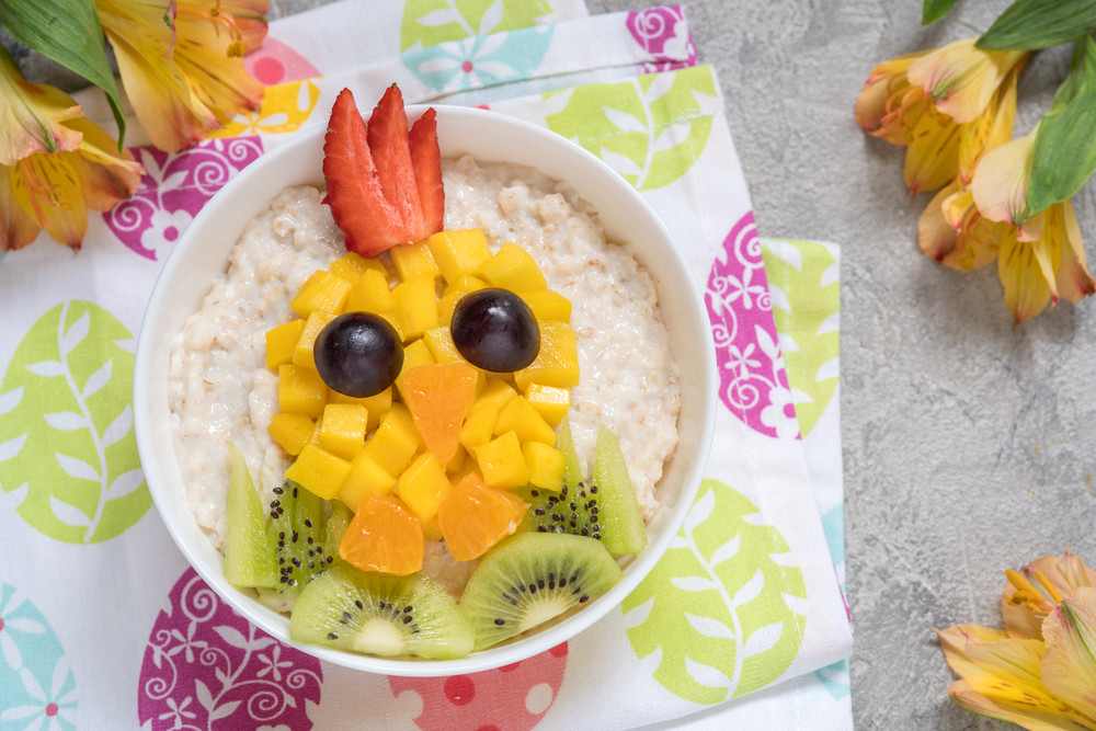 Owocowy kurczak owsiankowy