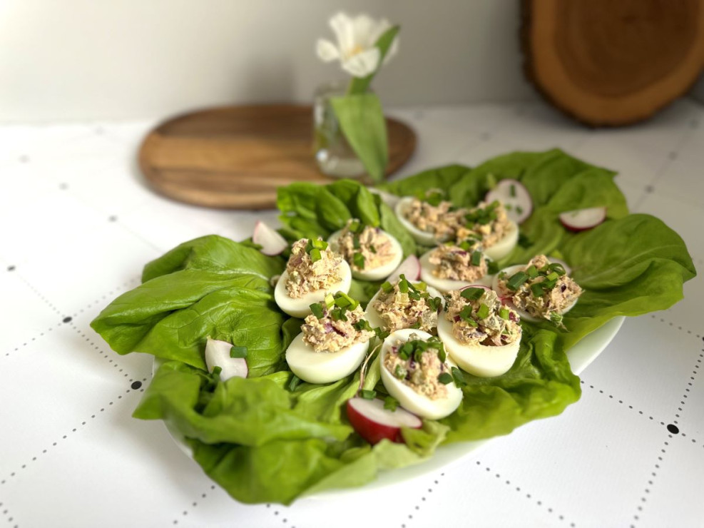 jajka faszerowane tuńczykiem