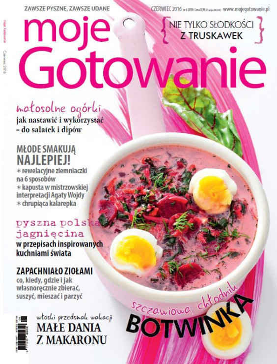 Okładka "Moje Gotowanie" nr 6/2016