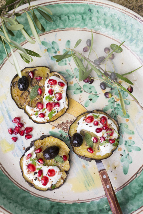 Bakłażan z domowym labneh