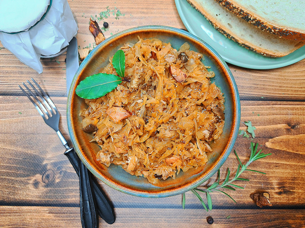 Bigos z kiszonej kapusty