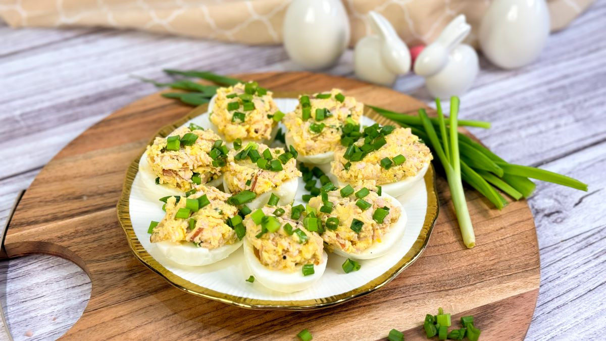 jajka faszerowane szynką