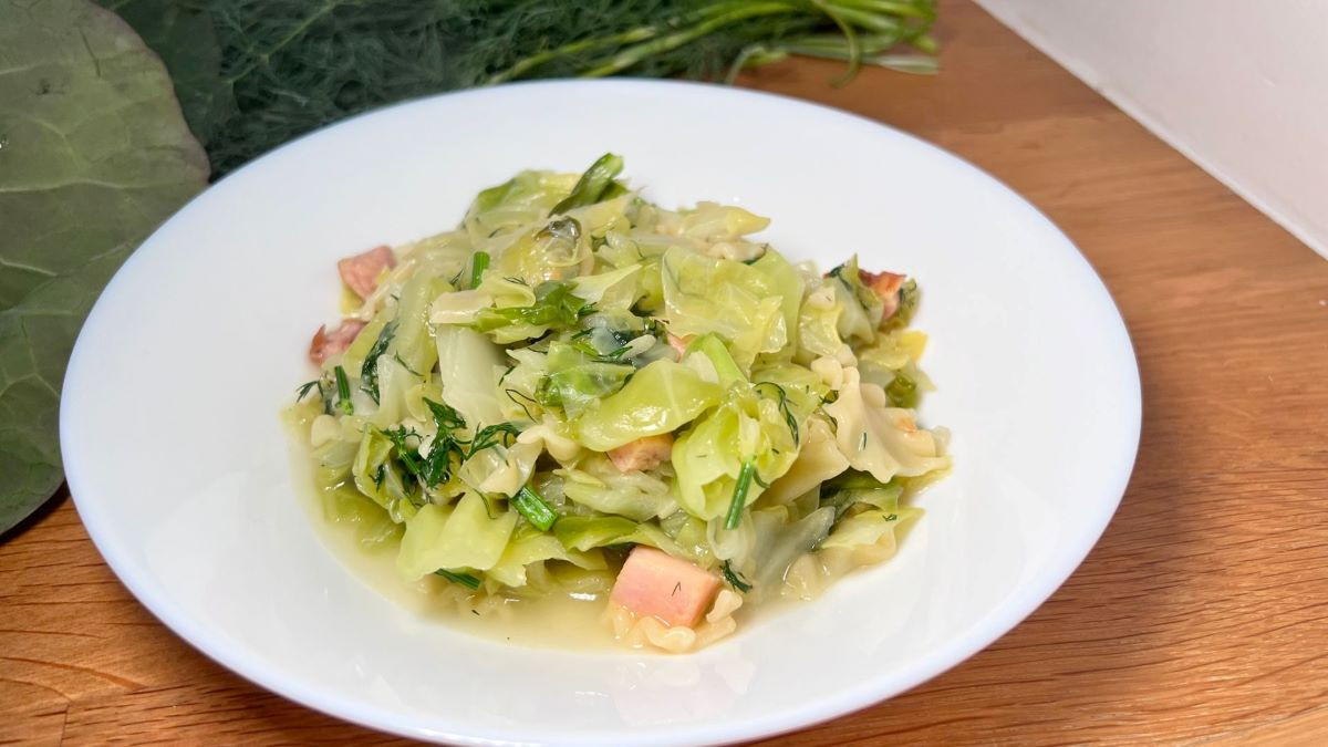 łazanki z młodej kapusty