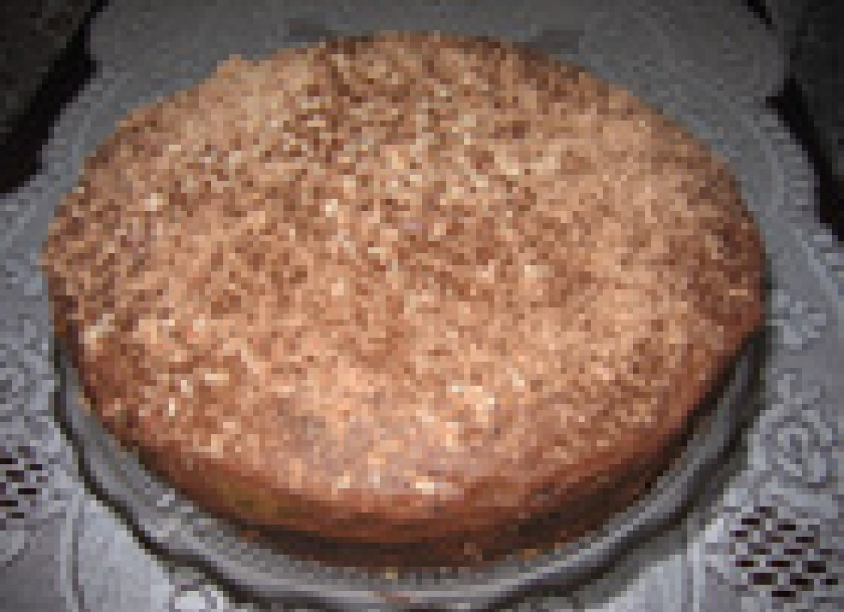 Tort z masa czekoladową.